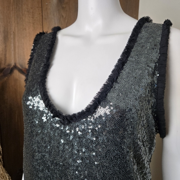 NWT Zara Woman Scoop Back Sequin Tank Top Mini Dress - Picture 8 of 17